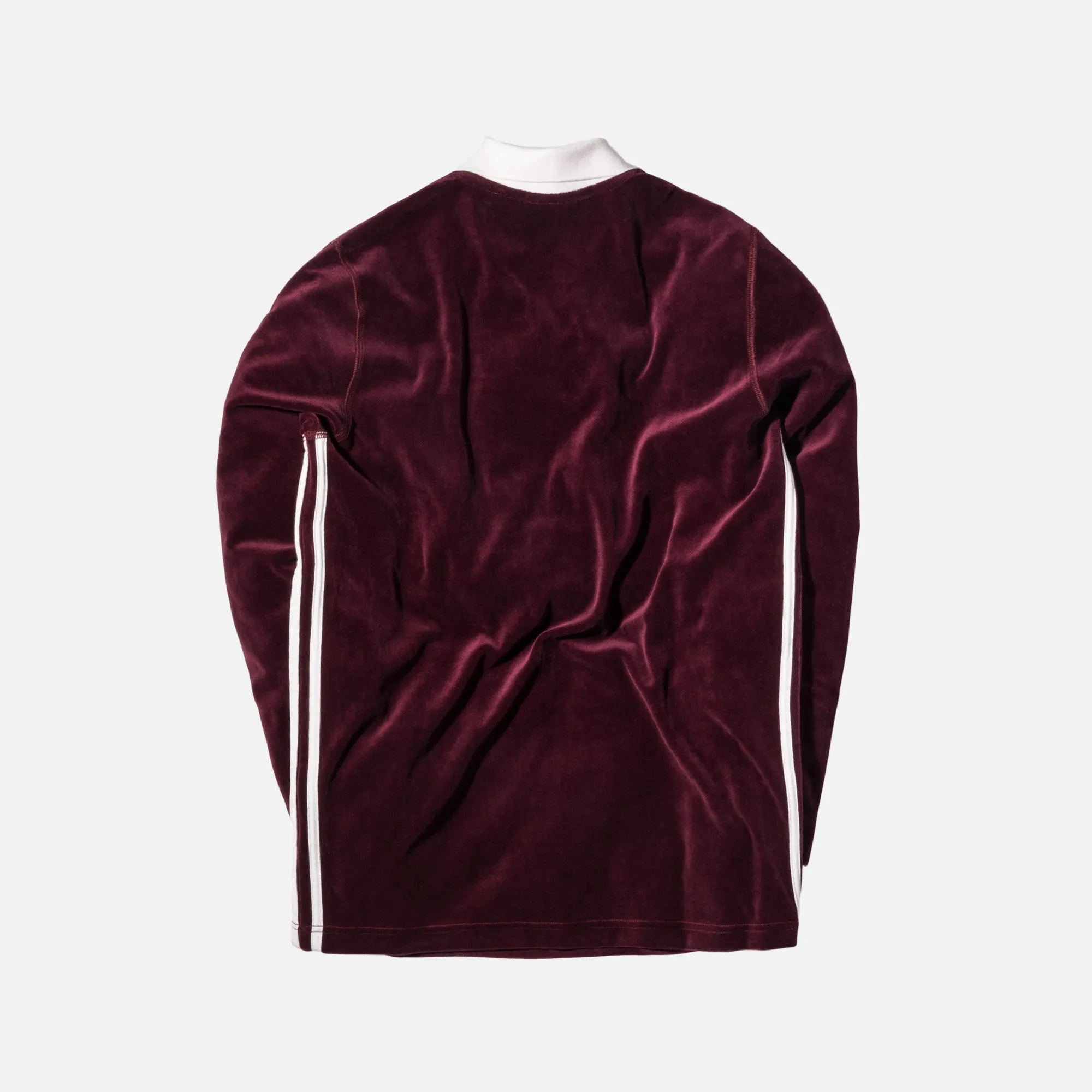 adidas Originals x Alexander Wang Velour L/S Polo - Maroon