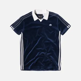 adidas Originals x Alexander Wang Velour Polo - Night Indigo