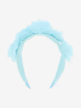 Angels Face Girls Rosie Tulle Headband in Blue