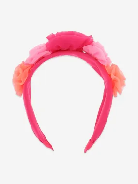 Angels Face Girls Rosie Tulle Headband in Pink