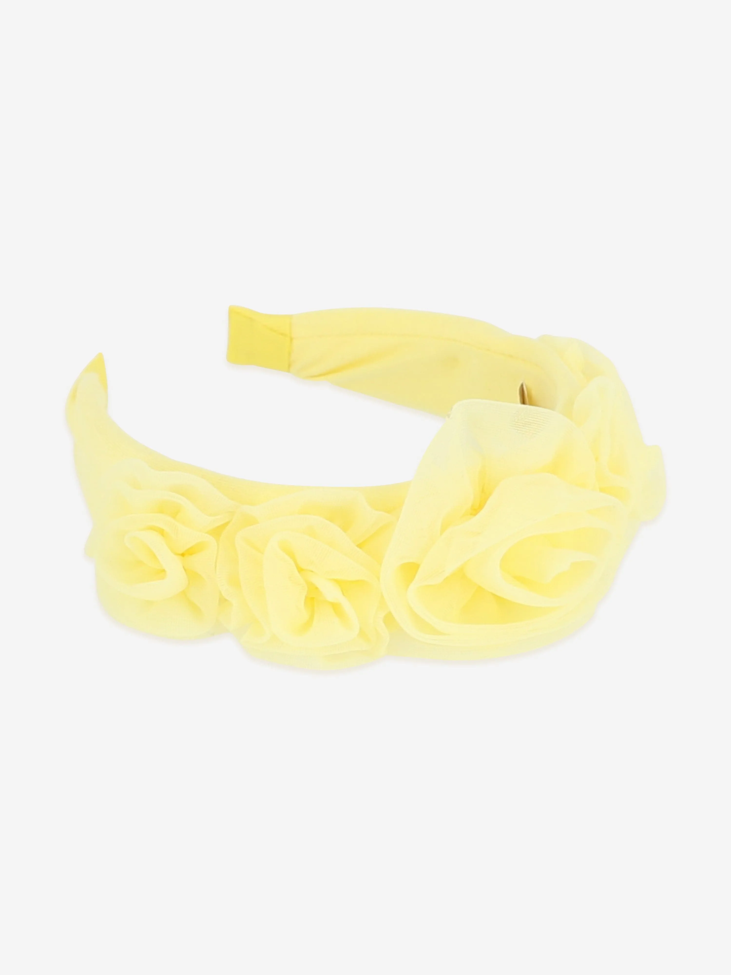 Angels Face Girls Rosie Tulle Headband in Yellow