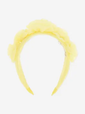 Angels Face Girls Rosie Tulle Headband in Yellow