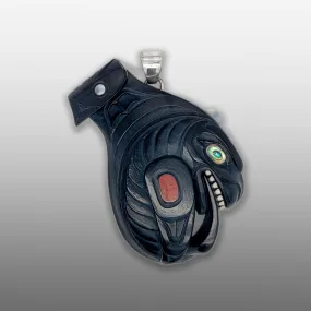 Argillite Orca Pendant