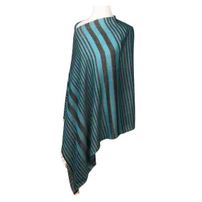 Bonassola Blue Pashmina Kashmiri Shawl