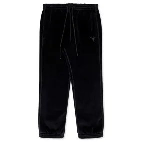 Bonded Velour Sweatpants - Navy