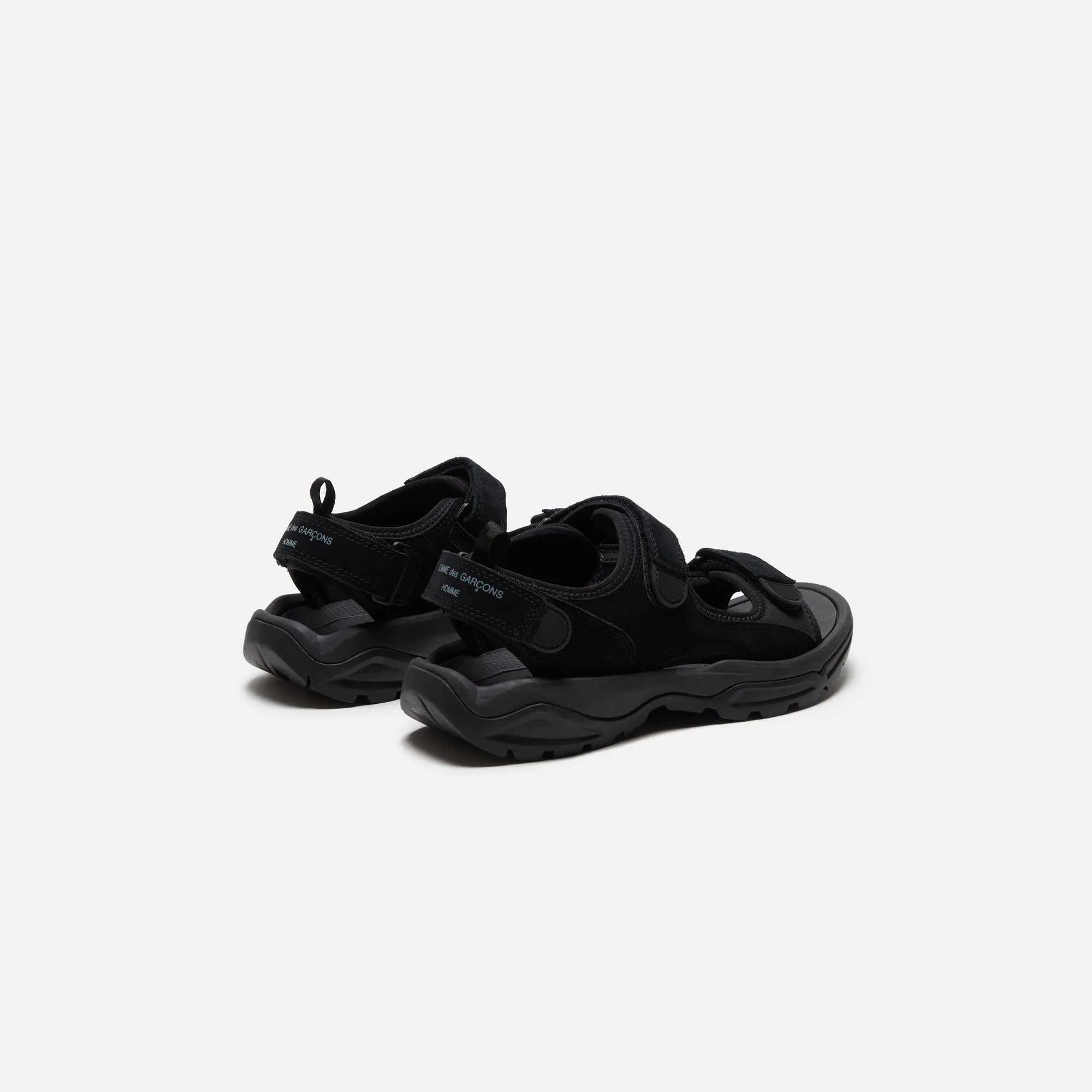 CDG Homme Velour Neoprene Sandal - Black