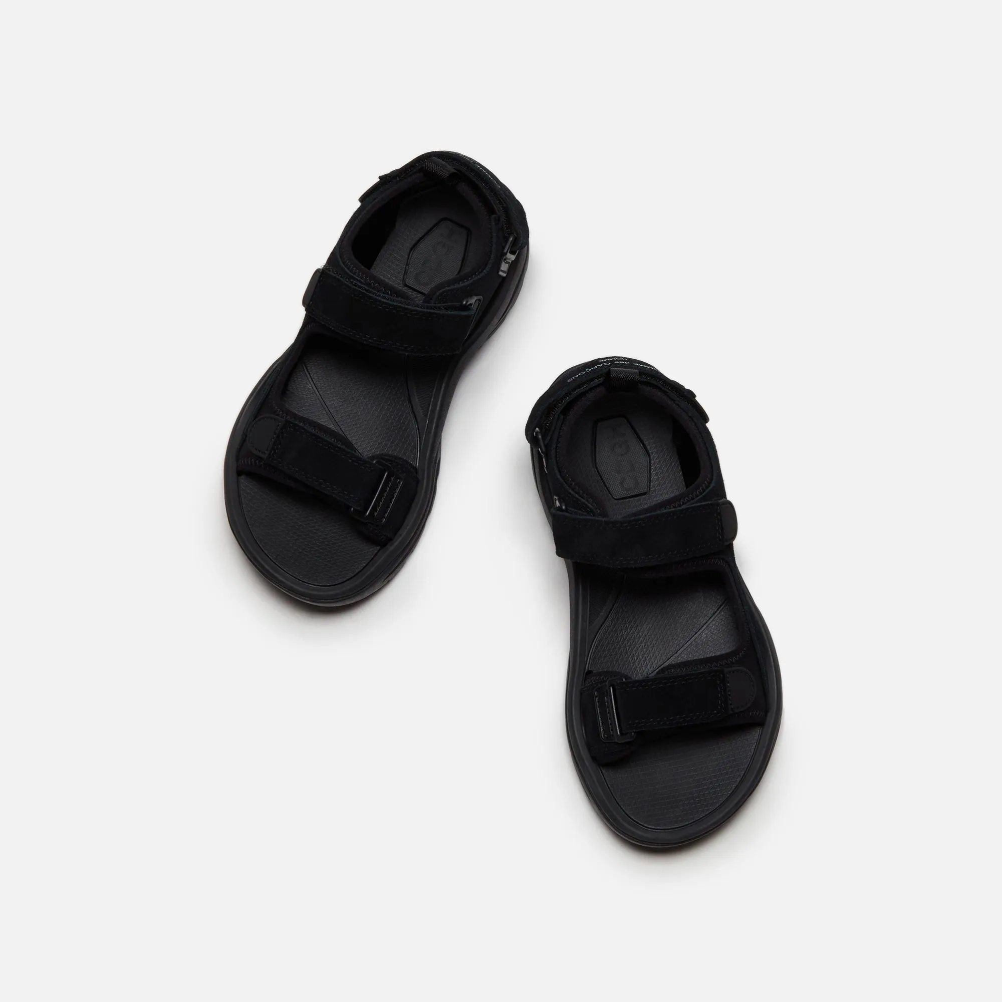 CDG Homme Velour Neoprene Sandal - Black