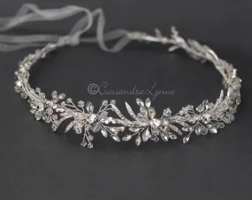 Crystal Bridal Halo Headpiece