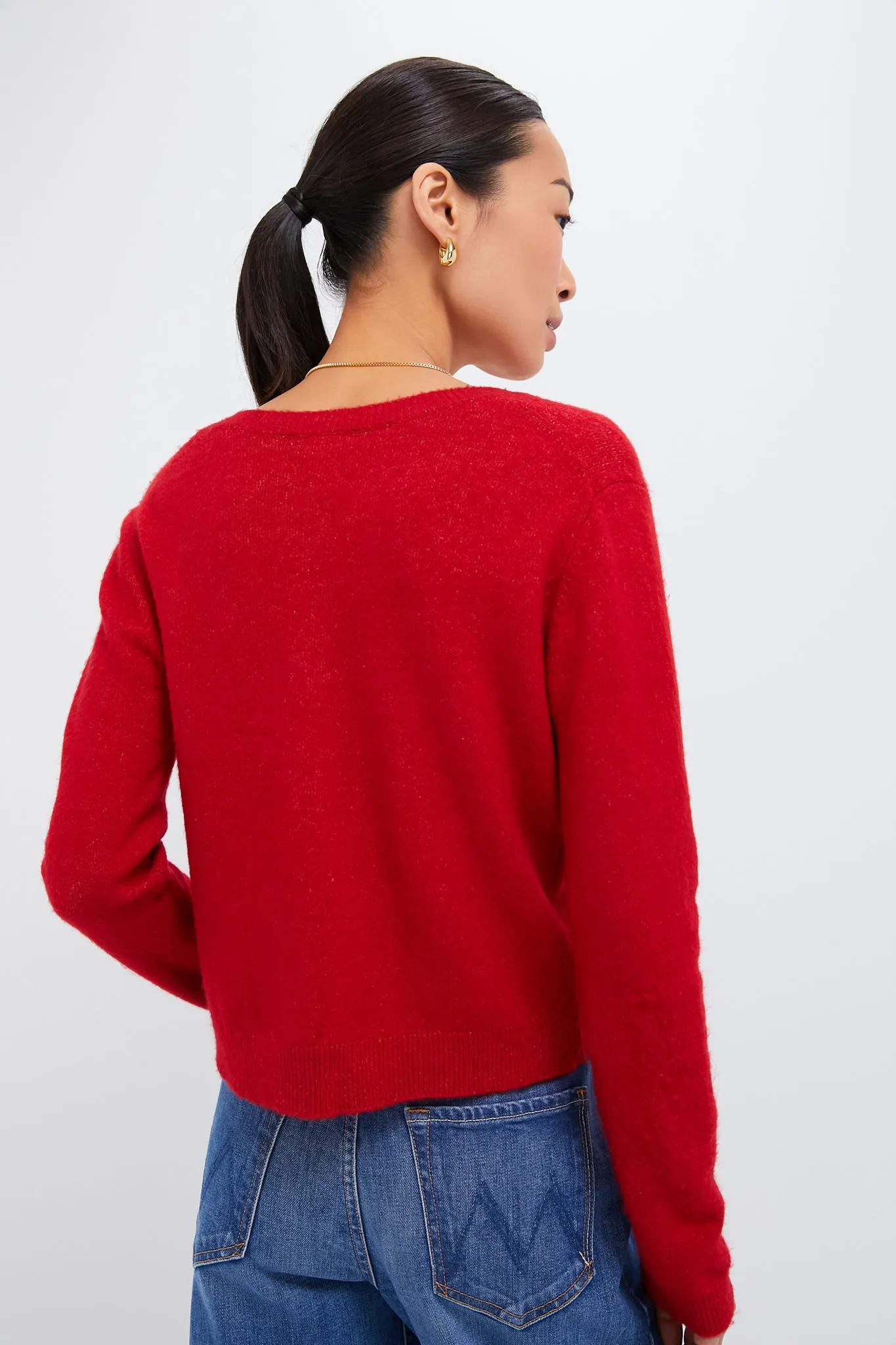 Haute Red Outlook Cardigan