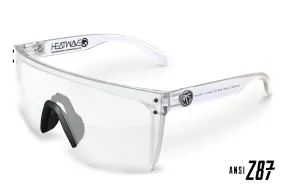 Heatwave Lazer Face Sunglasses: Vapor Clear Frame Clear Lens Z87 