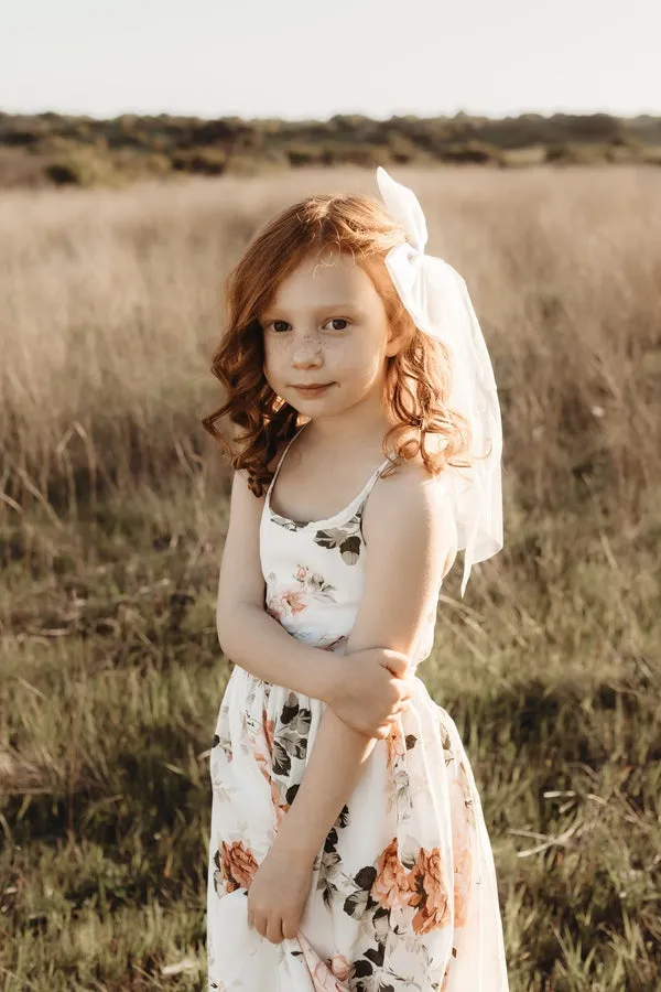 Ivory Tulle Bow