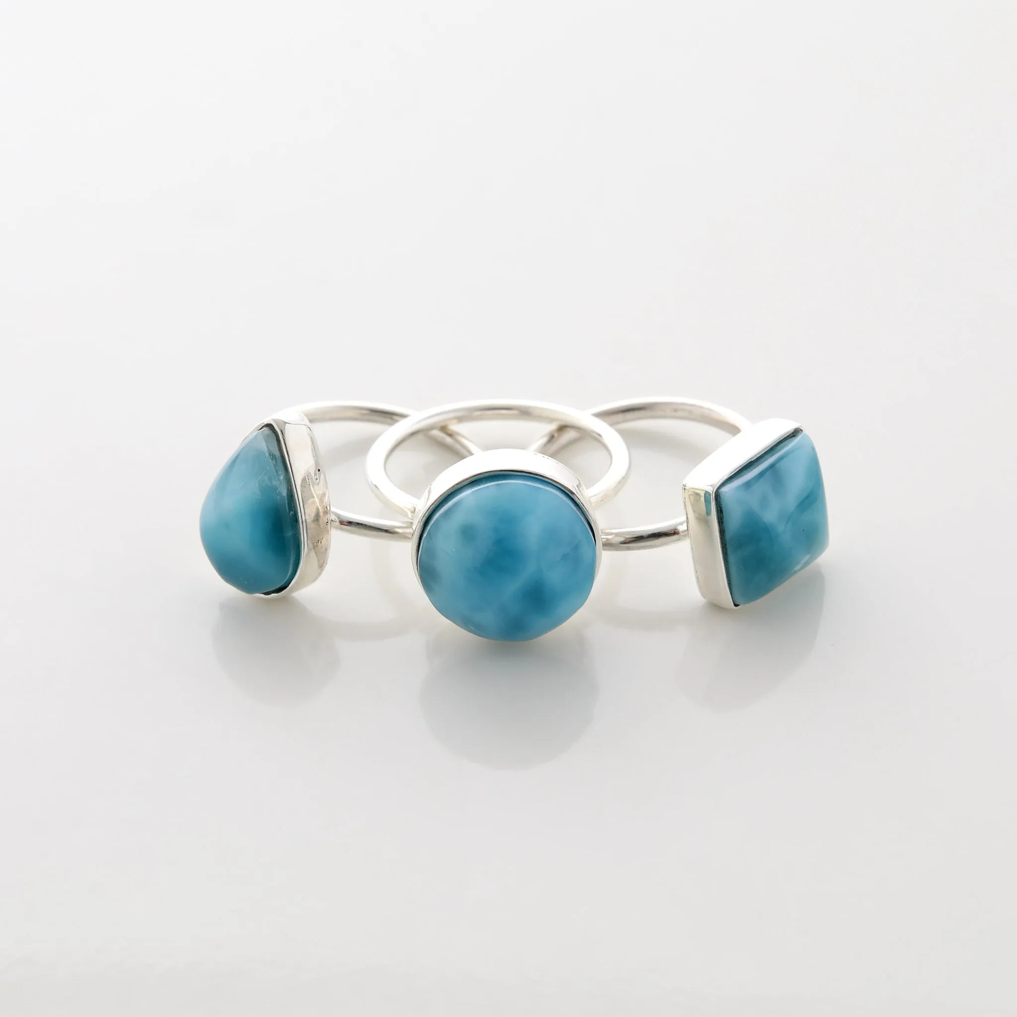 Larimar Ring Trio Elain