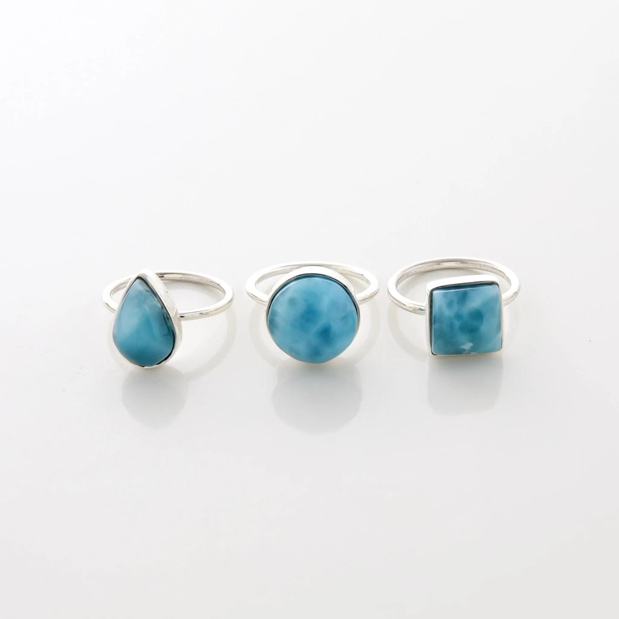 Larimar Ring Trio Elain