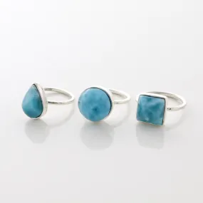 Larimar Ring Trio Elain