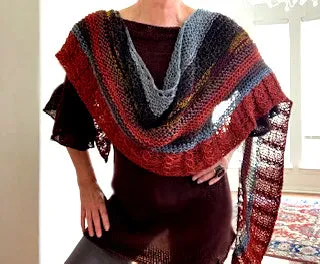 Mock me shawl, pattern