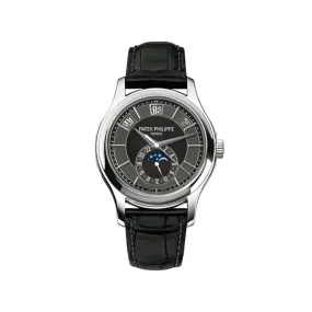 Patek Philippe Complications 5205G-010 Annual Calendar White Gold Black Dial