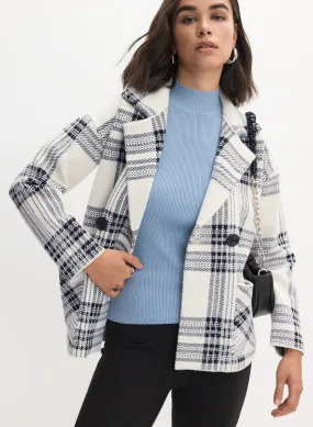 Plaid Print Coatigan