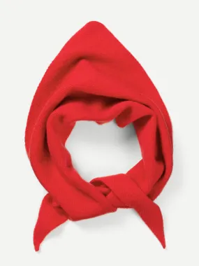 PLAIN TRIANGLE NECKERCHIEF POPPY