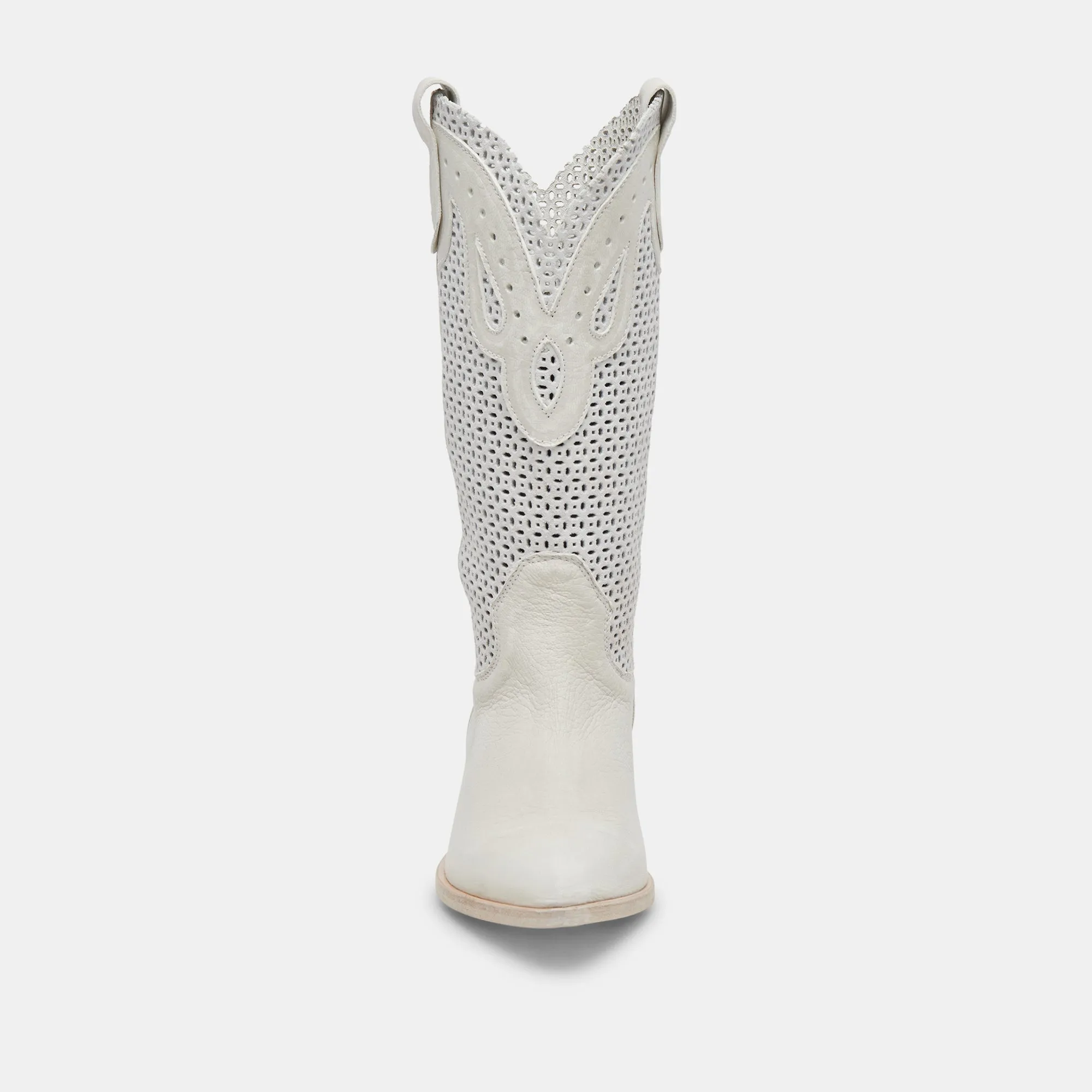 RANCH BOOTS IVORY LEATHER