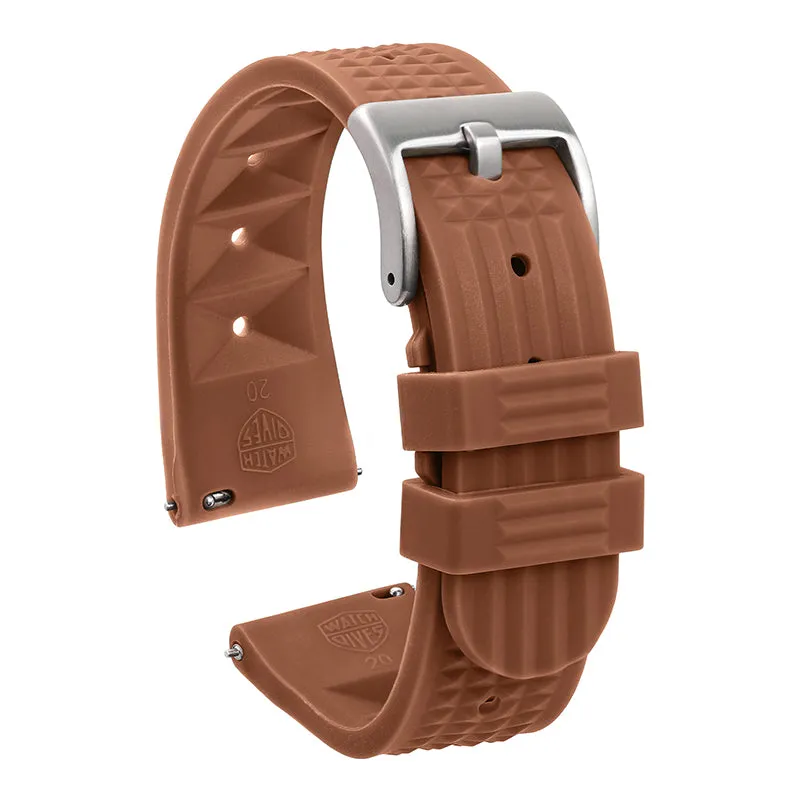 ★Special Offer★Watchdives Soft Waffle Rubber Dive Strap