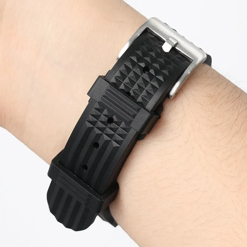 ★Special Offer★Watchdives Soft Waffle Rubber Dive Strap