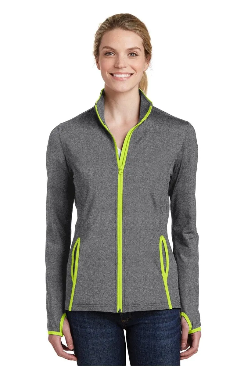 Sport-Tek LST853: Ladies Sport-Wick Stretch Contrast Full-Zip Jacket