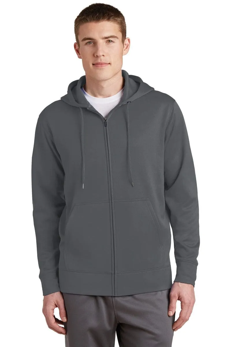 Sport-Tek ST238: Sport-Wick Fleece Full-Zip Hooded Jacket