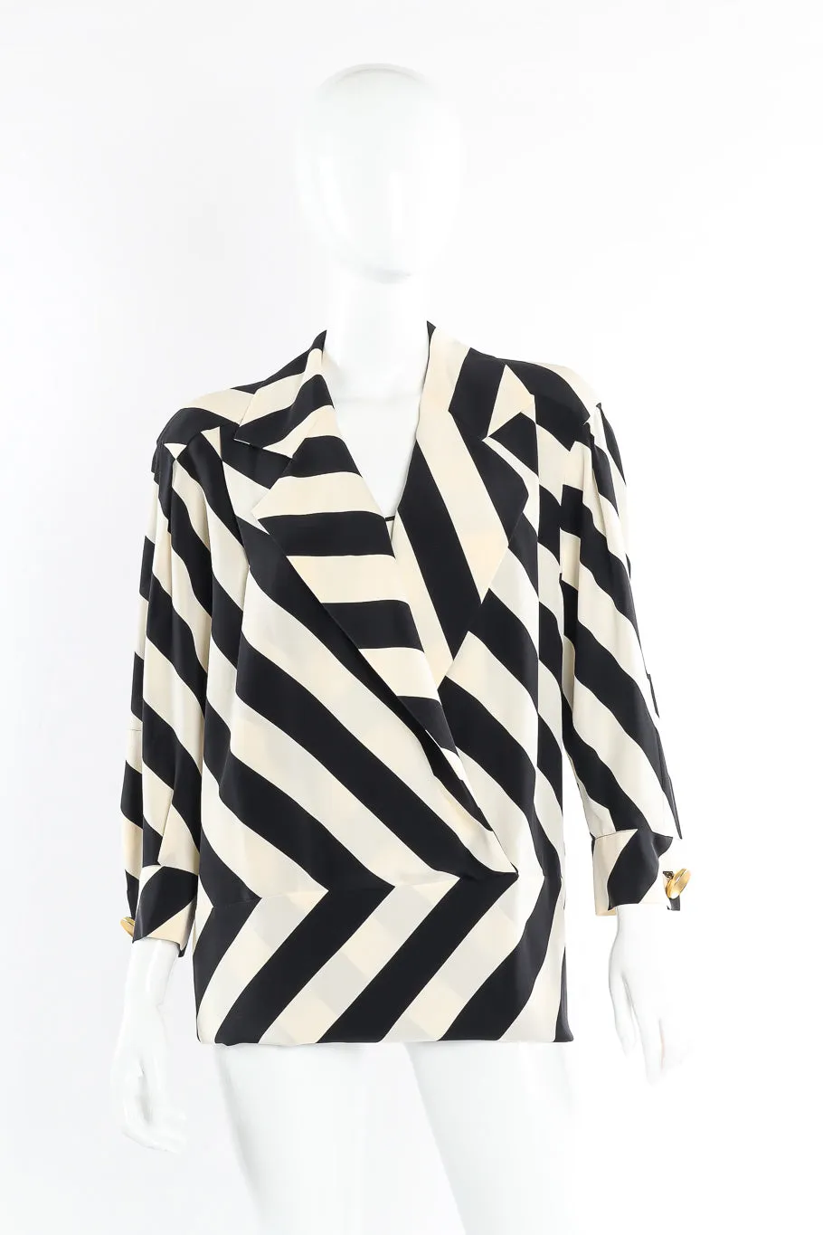 Striped Drop Waist Suit Dress