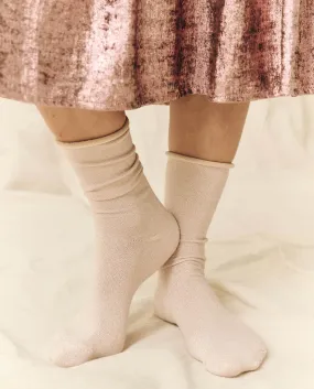 The Lurex Sock. -- Pale Rose