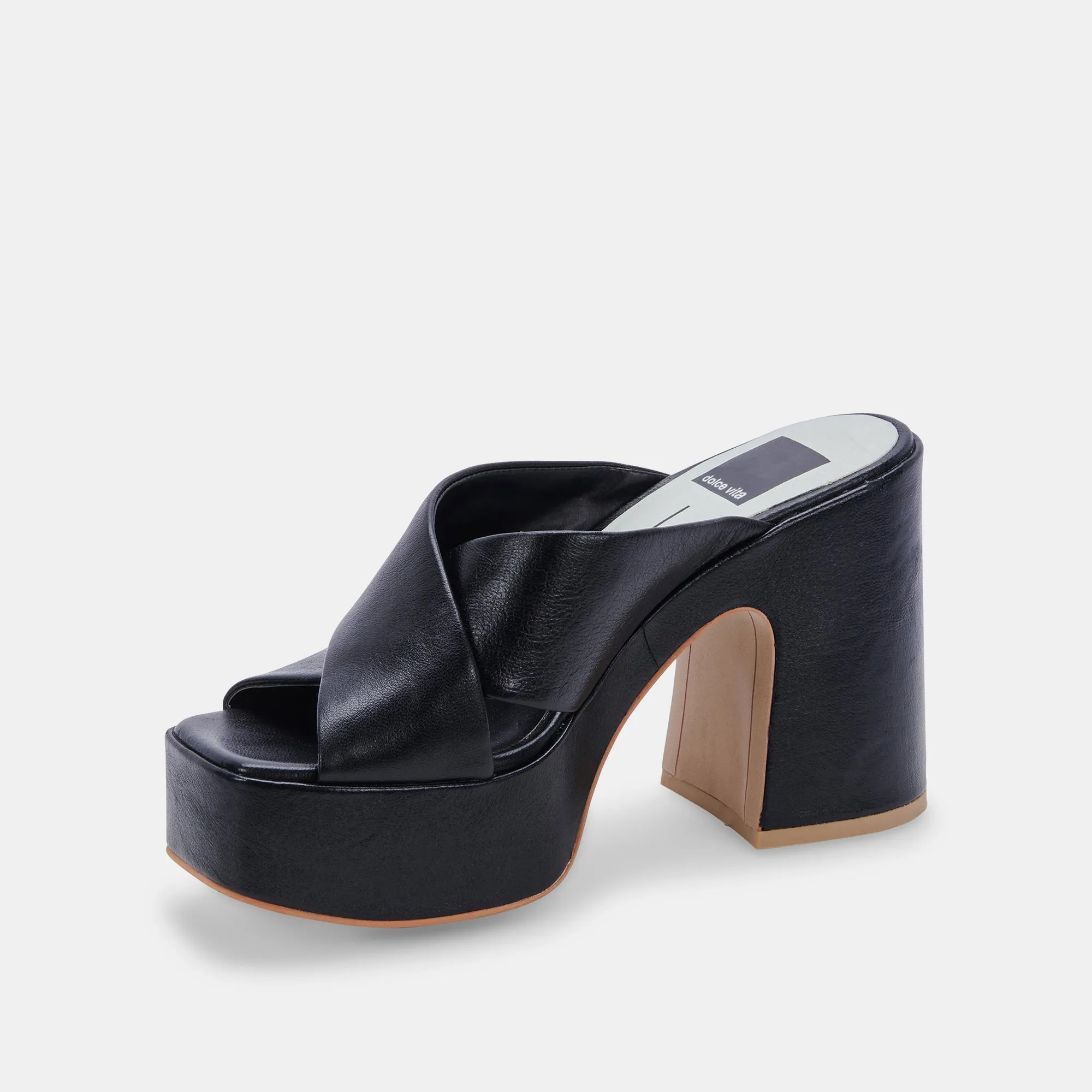 WONDER HEELS ONYX LEATHER