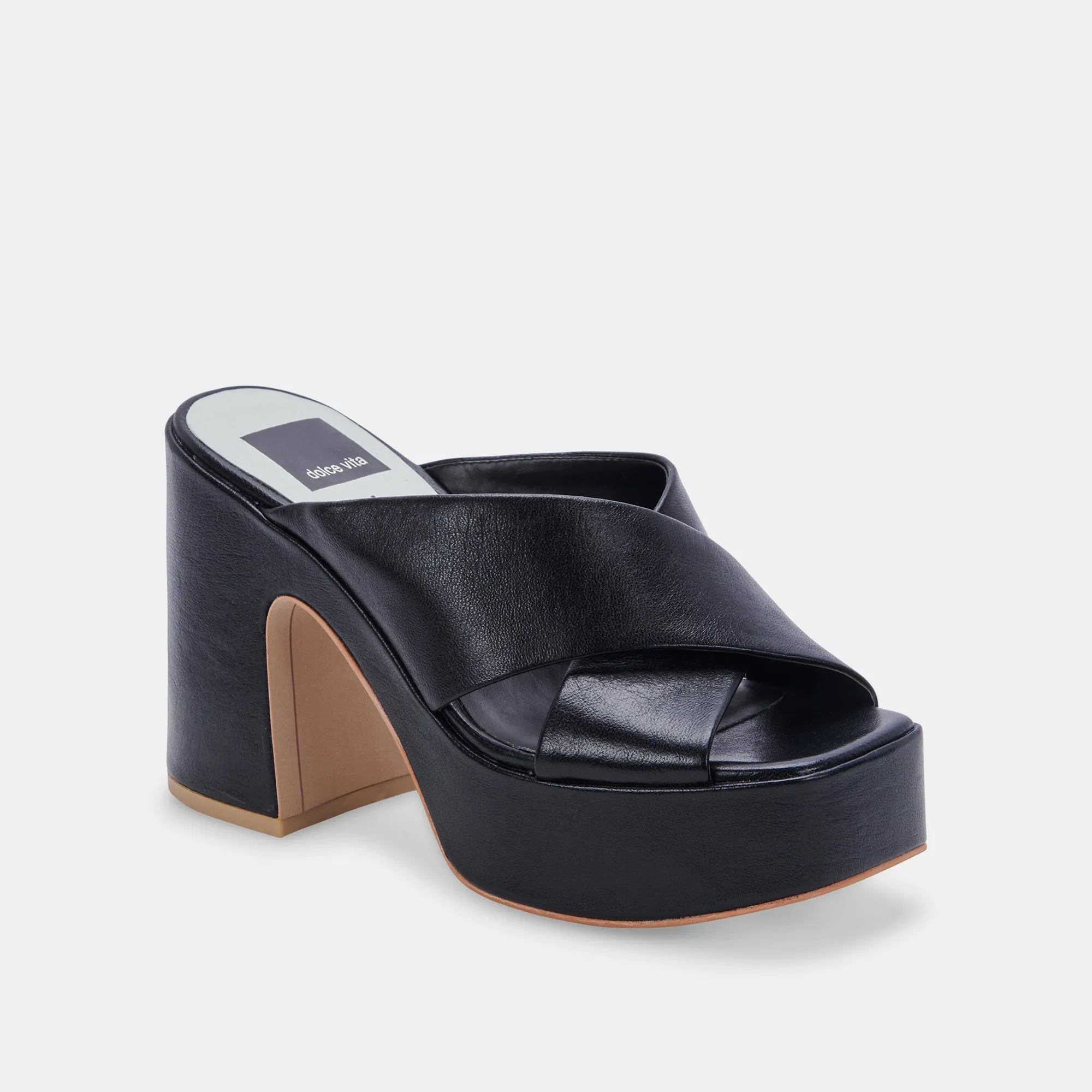 WONDER HEELS ONYX LEATHER